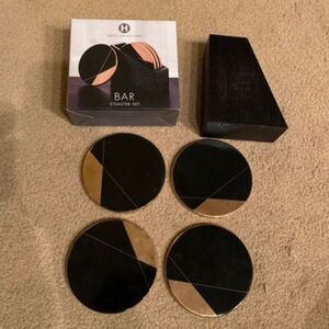 Hotel Collection 4 Coaster Bar Coasters Set